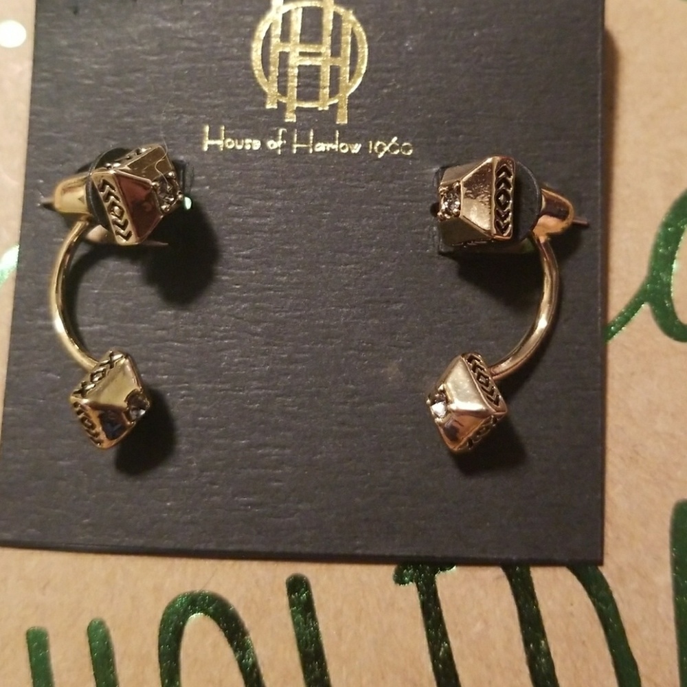 Gold house of Harlow earrings